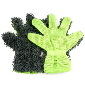 Guantes de Lavado de Autos Universales de 5 Dedos, Guantes de Limpieza de Microfibra de Chenilla de Doble Cara, Felpa Suave Antiarañazos para Detallado Automotriz - Product Image 6