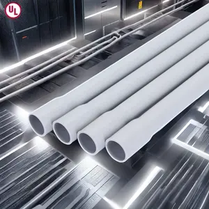 UL Listado Padrão EUA Fogo Resistente Subterrânea PVC Canalização Elétrica 1 2 3 4 5 Polegada 10 ft Programação 40 80 Condutas