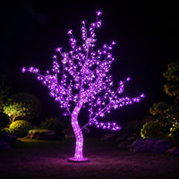 Lámpara LED Impermeable con Forma de Árbol de Flores para Patio de Villa y Comunidad Residencial