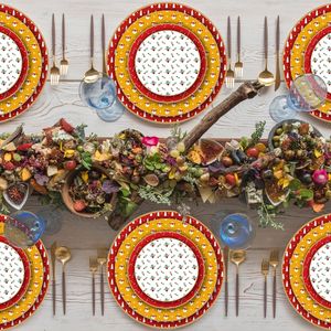 Vajilla de Cerámica, Platos para Cena, Vajilla de Porcelana Ecológica para Navidad, Juegos de Vajilla de Hueso de China para Hoteles y Alquileres para Eventos y Fiestas - Product Image 6