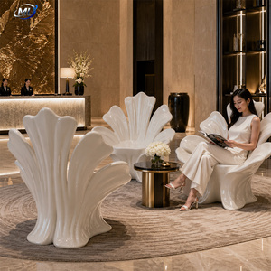White Shell Accent Chair Sculptural Lounge Seat Modern Living Room Patio Leisure Furniture - Product Image 2