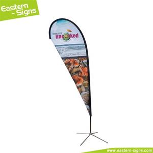 Bandera Publicitaria Exterior de Aluminio y Tela con Impresión Personalizada, Tipo Lágrima, para <span class=keywords><strong>Marketing</strong></span> - Product Image 4