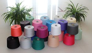Nhà Máy Giá Hàng Đầu Nhuộm Máy Bay Phản Lực Màu Đen 100% Viscose Vòng Spun Sợi 50S Cho Thông Tư Đan - Product Image 3