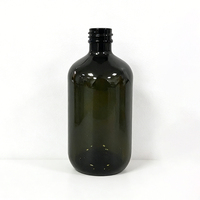 Bouteille en plastique réutilisable de luxe de 500 ml, blanche, avec pompe pour lotion et shampoing