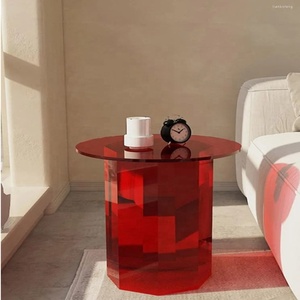 Bắc Âu Acrylic trà bên bảng <span class=keywords><strong>lucite</strong></span> trang trí bàn cà phê perspex tròn cạnh giường ngủ văn phòng đứng hiển thị nhà cuối bảng - Product Image 4