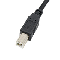 Cable USB AM a USB B 2.0 de Alta Velocidad con Conductor de Cobre y Revestimiento de PVC para Impresoras, Escáneres y Computadoras, con Certificación CE
