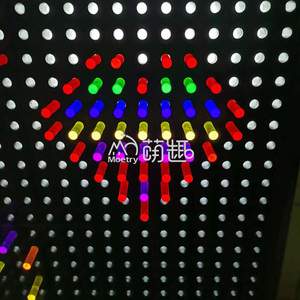 Moetry Tablero de clavija de luz LED montable en la pared Tablero de luz brillante sensorial Giant Lite Brite Art Pared sensorial para museo infantil - Product Image 2