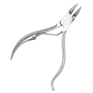 Professional Stainless steel sharpening machine russian cuticle nipper single spring rainbow nghia lady cuticle nipper