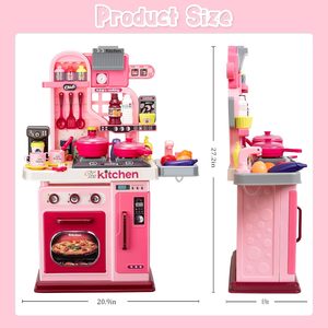 Ensemble de cuisine pour enfants, ensemble de cuisson réaliste avec lumières et sons, jouets en plastique pour tout-petits, jeux d'imitation - Product Image 4