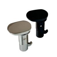 Serrure à bouton-poussoir en alliage de zinc de type clé pour armoire/tiroir de camping-car, porte de caravane, modèle de yacht BL30, finition noir/chrome, Chine