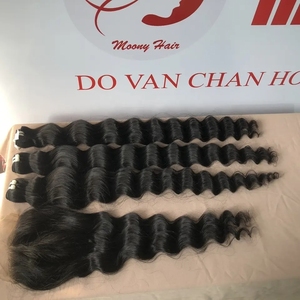 Cabello Humano Virgen Vietnamita Remy sin Procesar al por Mayor, Liso Natural para Color Piano - Product Image 2