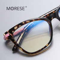 MORESE-Montures de lunettes bleues anti-lumière 2108, nouveau design, TR90, imprimé animal, papillon, vêtements quotidiens, verres correcteurs