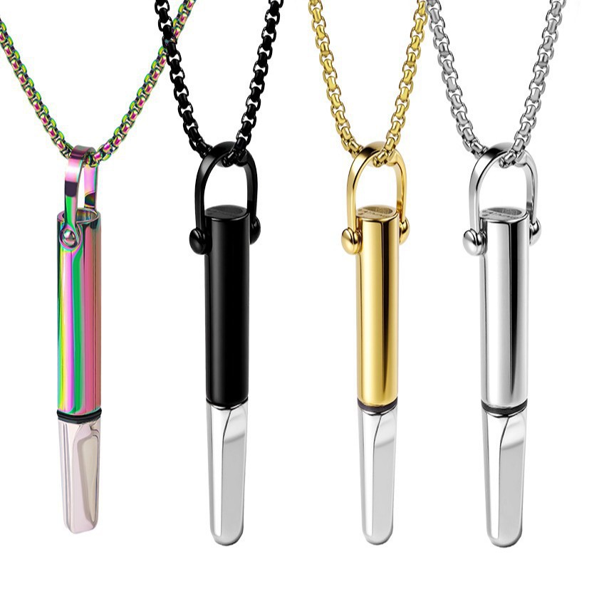 Vaporizer Necklaces - Stainless Steel Anxiety Relief Pendant