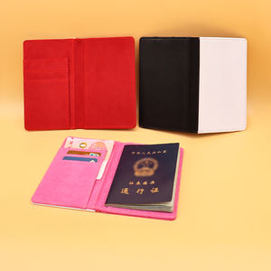 Portefeuille en PU avec logo personnalisé, porte-passeport multifonctionnel avec emplacements pour sublimation, couverture <span class=keywords><strong>de</strong></span> passeport en cuir élégante pour cartes <span class=keywords><strong>de</strong></span> visite - Product Image 3