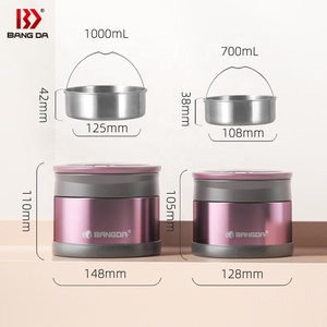 Bán buôn thép không gỉ cách điện chân không nhiệt thực phẩm ăn trưa hộp container - Product Image 5