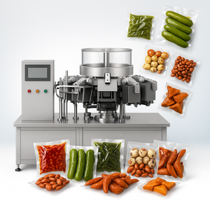 Doypack Nuts Premade Pouch Équipement d'emballage Sac automatique donné Snack <span class=keywords><strong>Sous</strong></span> <span class=keywords><strong>vide</strong></span> Azote Rotatif Machine d'emballage pour châtaigne - Product Image 4