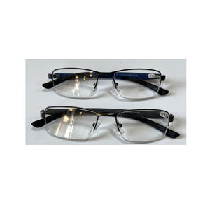 <span class=keywords><strong>Gafas</strong></span> de Lectura <span class=keywords><strong>Progresivas</strong></span> Cuadradas Unisex Más Nuevas con Lentes Multifocales y Montura de Acero Inoxidable Modelo 1106 - Product Image 1