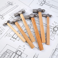 Marteau à tête sphérique en acier forgé avec manche en bois 1LB/2LB pour le travail des métaux et le rivetage