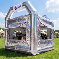 Kiosque de vente portable gonflable personnalisé en gros, tente événementielle étanche pour la promotion de snacks, vêtements et marchés