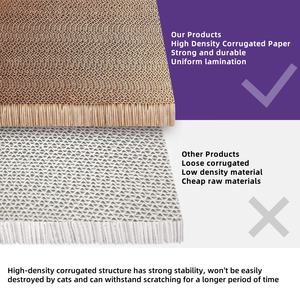 USMILEPET tempat tidur kucing, pelindung furnitur papan gores kucing 2 in 1 untuk kucing dalam ruangan - Product Image 6