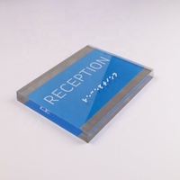 Panneaux en acrylique transparent personnalisé ADA en braille Panneaux personnalisés pour portes et chambres de bureau avec plaques en braille