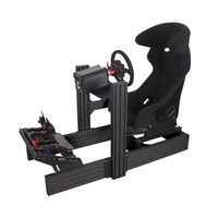 Cockpit de simulation de course en aluminium OEM, noir, ensemble complet pour simulateur de jeu de course