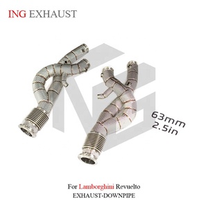 Sistema <span class=keywords><strong>di</strong></span> <span class=keywords><strong>Scarico</strong></span> in Acciaio Inox ING per Lamborghini Revuelto con Scudo Termico, Parti Auto <span class=keywords><strong>di</strong></span> Alta Qualità - Product Image 6