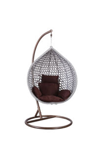 Silla columpio individual de mimbre para Patio, jardín, exterior, con soporte, columpio oscilante interior, <span class=keywords><strong>2023</strong></span> - Product Image 4