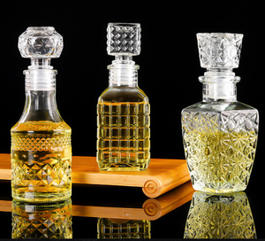 Botella de Licor de cristal de lujo con tapón de cristal, 50 ml, 100 ml, venta al por mayor - Product Image 5