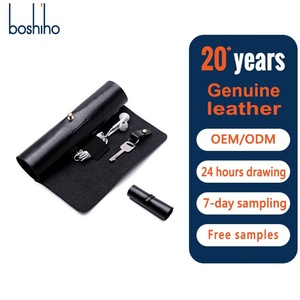 Boshiho - Bolsa Organizadora de Herramientas de Viaje Portátil Multifuncional Simple de Cuero con Cierre de Cremallera 3 en 1 para Uso Diario, Bolsa para Organizar Cables - Product Image 1