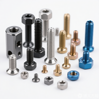 Sekrup Kunci Allen Berwarna OEM Kepala Tombol M3 M4 M5 M6 Hitam Anodized Aluminium 7075 Sekrup Soket Hex 12mm Panjang Metrik