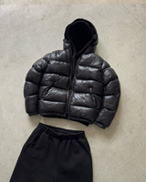 Veste matelassée à capuche pour hommes, manteau d'hiver chaud en duvet, veste à bulles oversize pour la rue