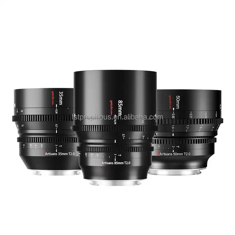 7 Ambachtslieden 35Mm 50Mm 85Mm T2.0 Full Frame Ultra Lange Focus Cine Lens Voor Camera Studio Fotografie Met E X Z Rf M M M43 L Mount