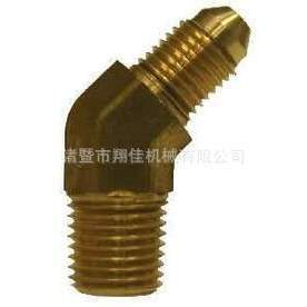 Xiangjia Machinery Brass Elbow Fitting JIC 37 Flare 45 Degree High Pressure Hydraulic Use - Product Image 1