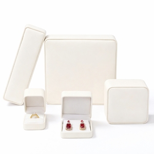 Premium <b>Earring</b> Box Custom PU Leather Jewelry Display Box for Jewelry Packaging Suede Insert Embossing Custom Logo Wholesale - Product Image 5