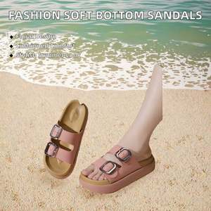 Nuevas Pantuflas de Casa para Parejas, Pantuflas de Lino para Piso de Madera, Antideslizantes, para Hombre y Mujer, con Suela Gruesa - Product Image 2