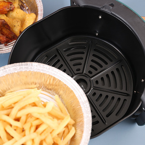 Bols en aluminium épais pour friteuse à air, fours et cuisson, jetables, pour le camping - Product Image 4