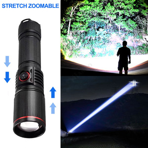 Großhandel Starkes Licht Ultra Bright <span class=keywords><strong>Zoom</strong></span> Langstrecken Ultra Long Life Typ C Aufladen Outdoor Not licht LED Taschenlampe - Product Image 4