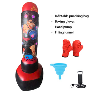 Sac de frappe <span class=keywords><strong>gonflable</strong></span> pour enfants, ensemble de jouets de karaté <span class=keywords><strong>avec</strong></span> <span class=keywords><strong>gants</strong></span> de boxe - Product Image 6