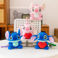 Jouets pendentifs mignons en peluche, porte-clés animaux et fruits, breloques de 4 pouces, mini poupées décoratives pour sacs à dos