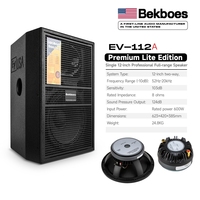 Haut-parleur passif pleine gamme Bekboes EV-112 de 12 pouces, en promotion, pour scène professionnelle, concerts, KTV et événements extérieurs