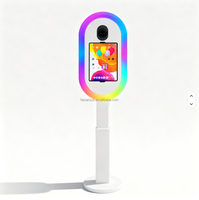 Photomaton instantané à hauteur réglable avec coque métallique pour iPad et appareils photo reflex numériques, impression en libre-service, prend en charge Wi-Fi/Bluetooth