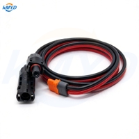 Câble solaire 12AWG XT60i (2+1) à broches de signal femelles vers MC4, fil de batterie intelligent pour station d'alimentation portable et charge solaire
