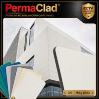 Panneau composite en aluminium ignifuge A2 de 3 mm et 4 mm, revêtement mural ignifuge pour aéroport et gare de transport public
