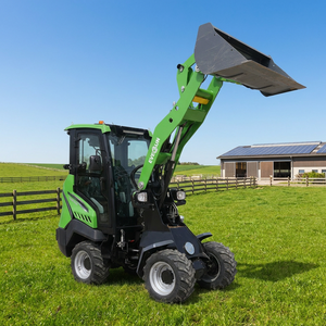 Mini-chargeuse sur pneus électrique EVERUN ERW1525E de 1,5 tonne, batterie LFP certifiée CE/EPA, chargeuse articulée pour la construction et l'agriculture - Product Image 1