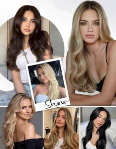 Extensiones de Cabello Natural Virgen Remy Rubias Claras con Cinta Adhesiva, 100% Cabello Humano con Cutícula Completa, Extensiones de Cinta Adhesiva de 18/24 Pulgadas al por Mayor - Product Image 6