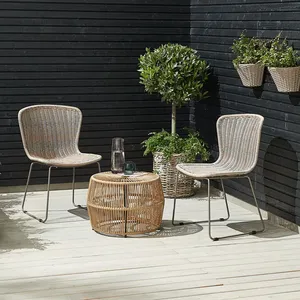 Nieuwe Ontwerp Outdoor Patio Furniture Leisure Outdoor Strand Eetkamer Rotan/Rieten Stoelen