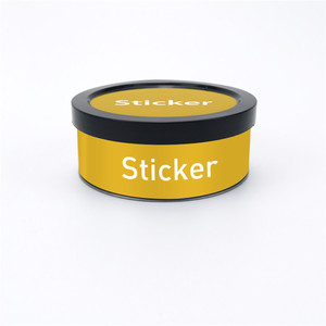 Tinplate Metal Containers With Black Lids Recyclable Food Storage Jars Industrial Use Empty Round Canister - Product Image 2
