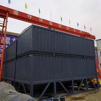 Silo per Esportazione, Impianto di Miscelazione e Dosaggio per Malte Secche, Silo di Stoccaggio Cemento a Doppio Strato, Contenitore 40GP, Silo Orizzontale Portatile