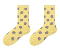 Chaussettes en coton et élasthanne pour femmes - Design sportif décontracté antibactérien, matériau durable